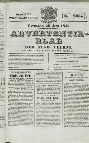 Het Advertentieblad (1825-1914) 1847-06-26