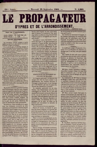 Le Propagateur (1818-1871) 1864-09-28