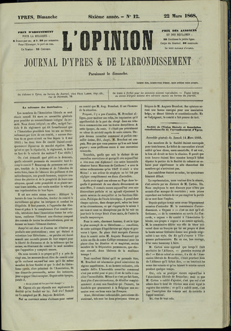L’Opinion (1863-1873) 1868-03-22