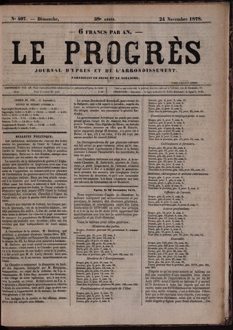 Le Progrès (1841-1914) 1878-11-24