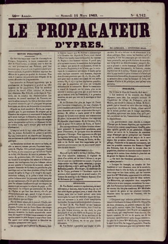 Le Propagateur (1818-1871) 1863-03-14