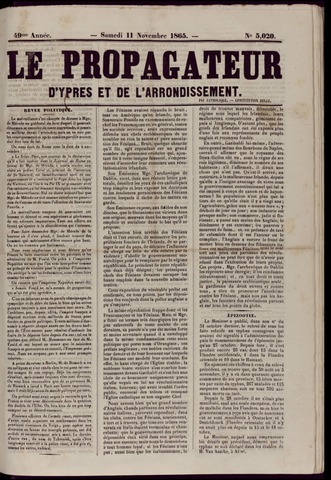 Le Propagateur (1818-1871) 1865-11-11