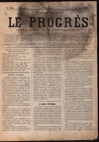 Le Progrès (1841-1914) 1883-06-24