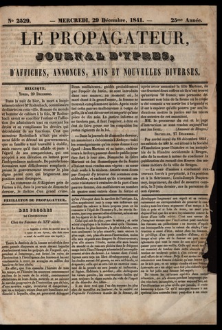 Le Propagateur (1818-1871) 1841-12-29