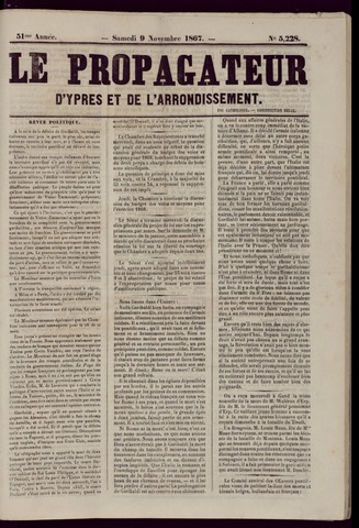 Le Propagateur (1818-1871) 1867-11-09