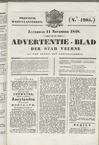 Het Advertentieblad (1825-1914) 1848-11-11