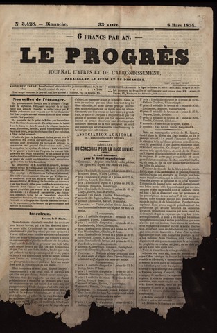 Le Progrès (1841-1914) 1874-03-08