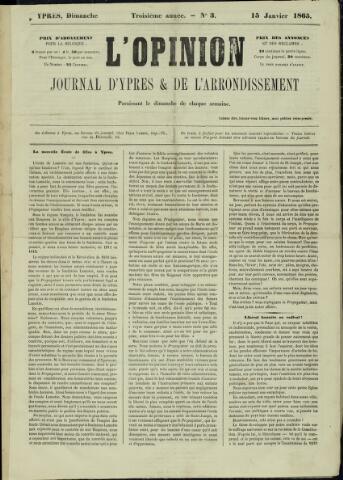 L’Opinion (1863 - 1873) 1865-01-15