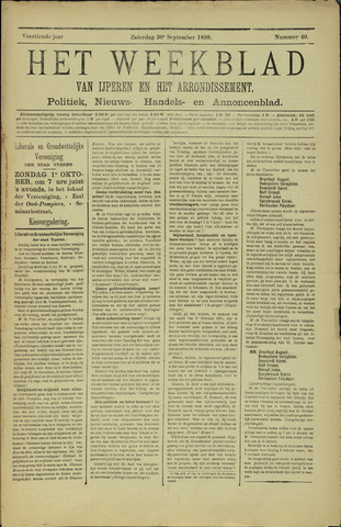 Het weekblad van Ijperen (1886 - 1906) 1899-09-30