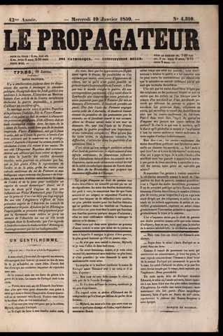 Le Propagateur (1818-1871) 1859-01-19