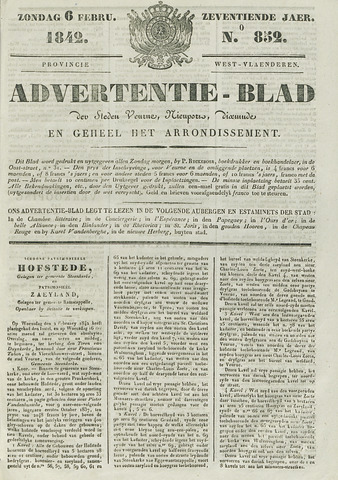 Het Advertentieblad (1825-1914) 1842-02-06