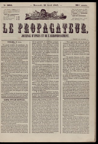 Le Propagateur (1818-1871) 1847-04-21