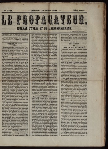 Le Propagateur (1818-1871) 1851-07-23