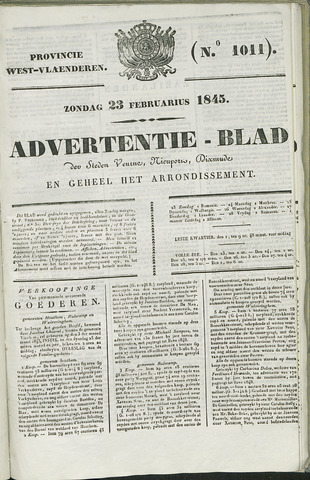 Het Advertentieblad (1825-1914) 1845-02-23