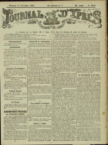 Journal d’Ypres (1874 - 1913) 1903-11-11