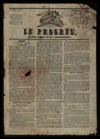 Le Progrès (1841-1914) 1842-01-09