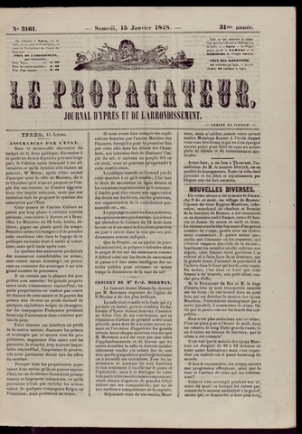 Le Propagateur (1818-1871) 1848-01-15