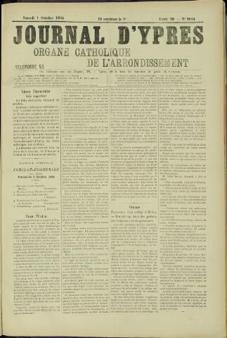 Journal d’Ypres (1874 - 1913) 1904-10-01