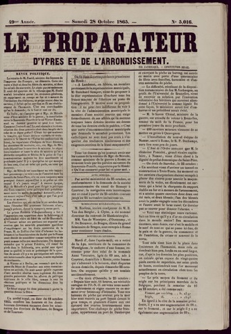 Le Propagateur (1818-1871) 1865-10-28