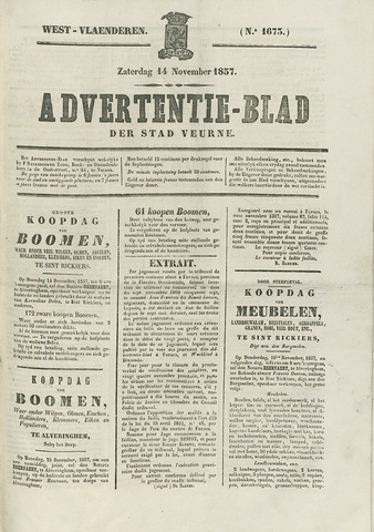 Het Advertentieblad (1825-1914) 1857-11-14