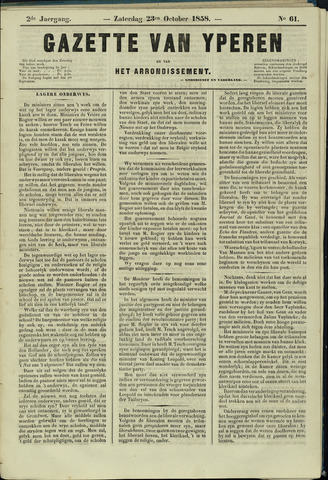 Gazette van Yperen (1857-1862) 1858-10-23
