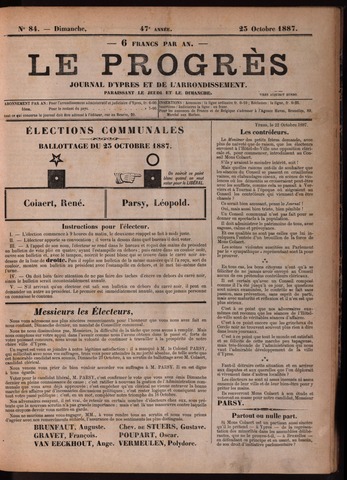Le Progrès (1841-1914) 1887-10-23