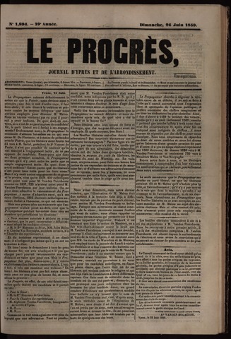 Le Progrès (1841-1914) 1859-06-26