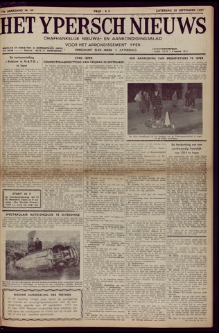 Het Ypersch nieuws (1929-1971) 1957-09-28