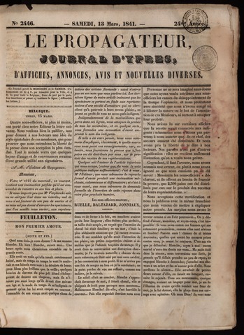 Le Propagateur (1818-1871) 1841-03-13