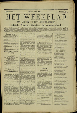 Het weekblad van Ijperen (1886-1906) 1898-05-07