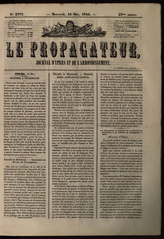 Le Propagateur (1818-1871) 1844-05-15