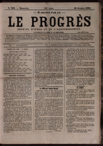 Le Progrès (1841-1914) 1882-10-29