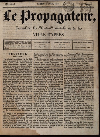 Le Propagateur (1818-1871) 1837-06-03