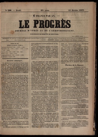 Le Progrès (1841-1914) 1877-10-11