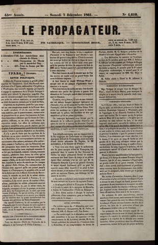 Le Propagateur (1818-1871) 1861-12-07