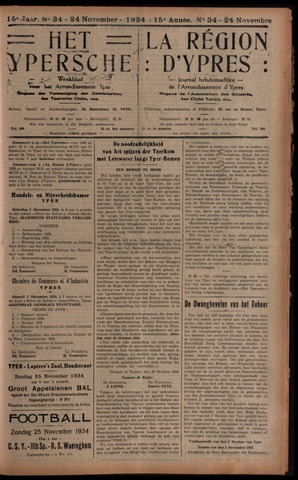 Het Ypersch nieuws (1929-1971) 1934-11-24