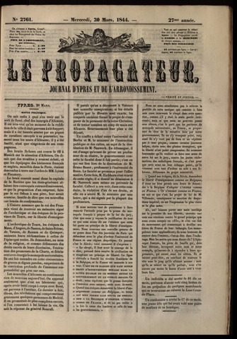 Le Propagateur (1818-1871) 1844-03-20