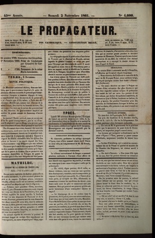 Le Propagateur (1818-1871) 1861-11-02
