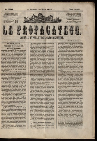 Le Propagateur (1818-1871) 1845-03-01