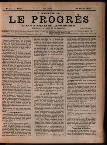 Le Progrès (1841-1914) 1887-07-21