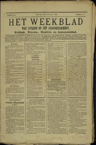 Het weekblad van Ijperen (1886 - 1906) 1892-02-13