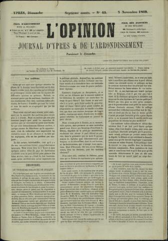 L’Opinion (1863-1873) 1869-11-07