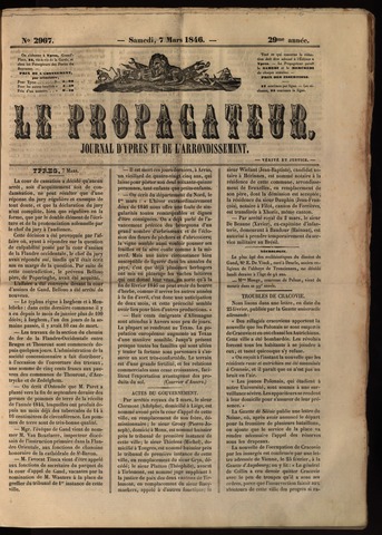 Le Propagateur (1818-1871) 1846-03-07