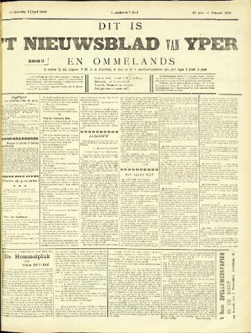 Nieuwsblad van Yperen en van het Arrondissement (1872 - 1912) 1910-04-09