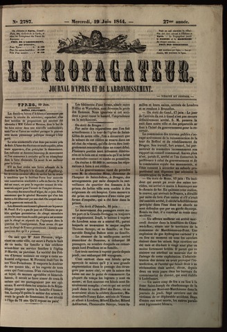 Le Propagateur (1818-1871) 1844-06-19