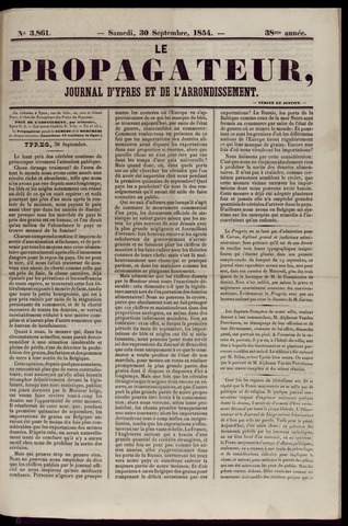 Le Propagateur (1818-1871) 1854-09-30