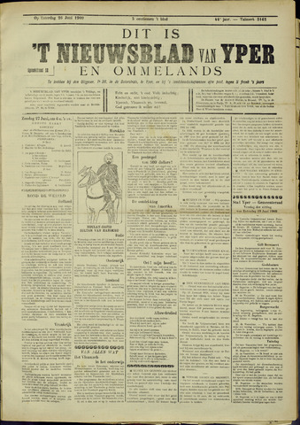 Nieuwsblad van Yperen en van het Arrondissement (1872-1912) 1909-06-26