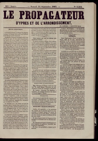 Le Propagateur (1818-1871) 1867-09-14