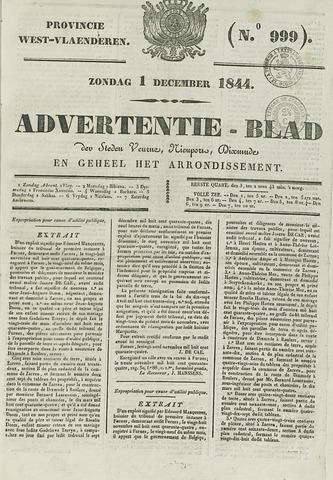 Het Advertentieblad (1825-1914) 1844-12-01