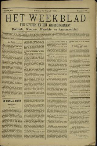 Het weekblad van Ijperen (1886 - 1906) 1889-08-24